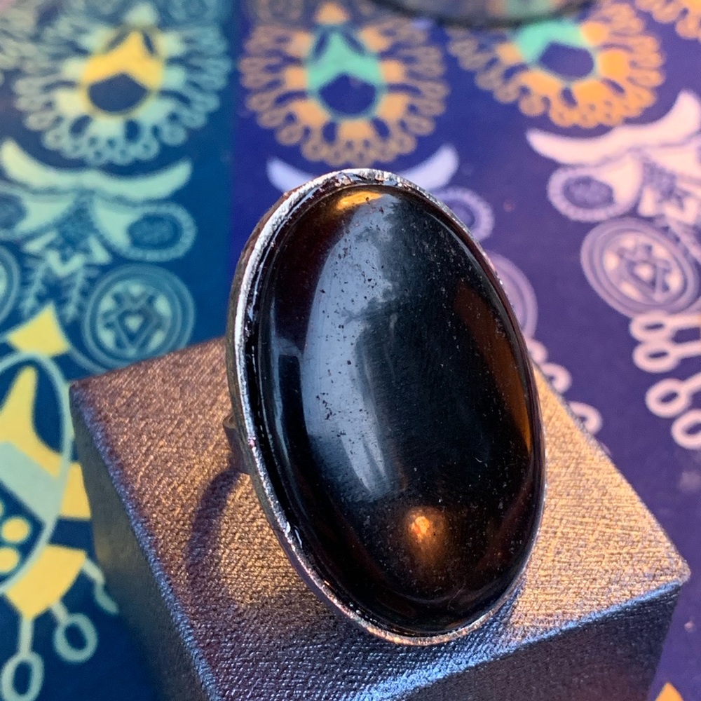 New! Alchemy63 Handmade Black Onyx Ring (OS)